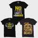 The Fcuking Beast+ NO Fcucking Limits+ Go Hard Go Home Workout Motivational " Large Size " T-shirt Combo