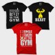 Hulk Beast + Gent.Beast In The GYM + Single Taken At GYM Workout Motivational " Medium Size " T-shirt Combo