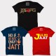 No If NO But Only Jatt + Julmi Jaat +Gabaru 100% Cotton Round Neck " XXL Size " Haryanvi Combo Tees