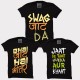 Bhai Jaat Hai Bhittar + Swag Jaat Da + Jaat Ke thaat 100% Cotton Round Neck " Large Size " Haryanvi Combo Tees