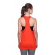 Orange Plain Women's Premium 100% Cotton Tank-Tops