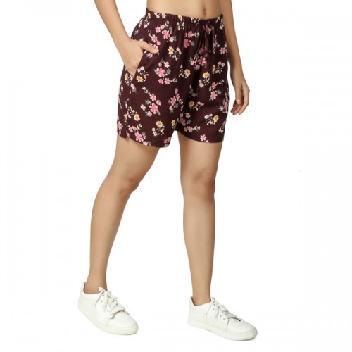 SAMAIRA Casual Printed with Multi Colours Shorts for Womens 