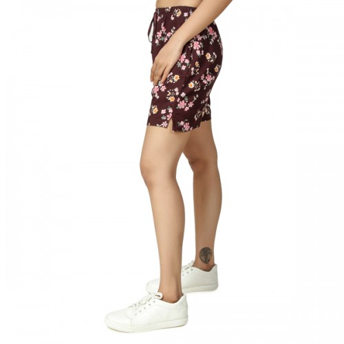 SAMAIRA Casual Printed with Multi Colours Shorts for Womens 