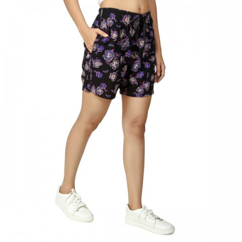 SAMAIRA Casual Printed with Multi Colours Shorts for Womens 