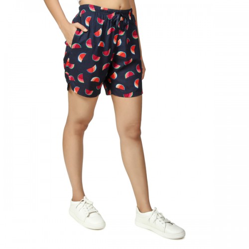 SAMAIRA Casual Printed with Multi Colours Shorts for Womens 