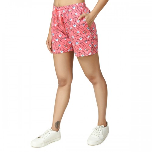 SAMAIRA Casual Printed with Multi Colours Shorts for Womens 