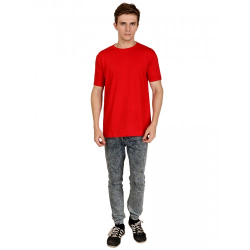 Shopping Monster Red Premium 100% Cotton T shirt