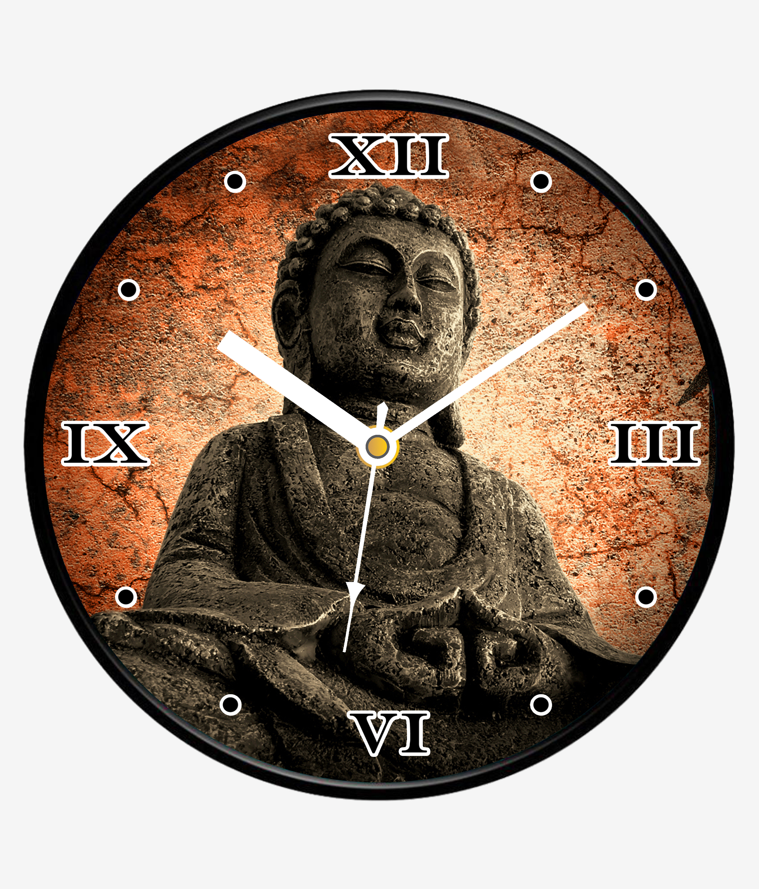 Lord Buddha Religious Wall Clock