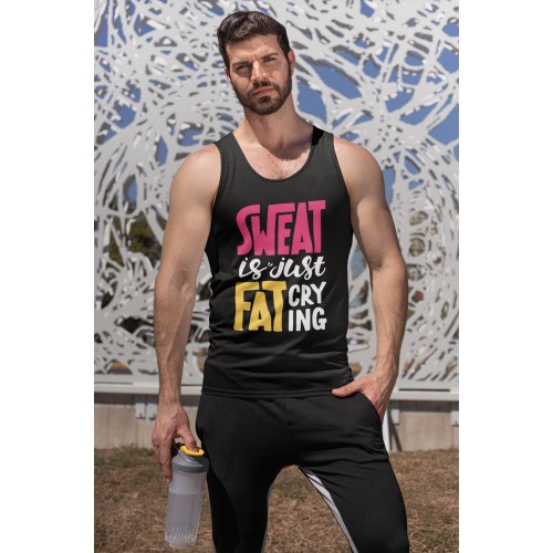 Sweat Is Just Fat Crying Cotton Vest