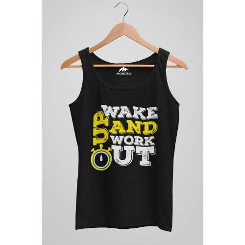 Wake Up And Workout Cotton Vest