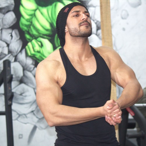 Solid Black 100% Cotton Gym Motivational Premium Stretchable Vest