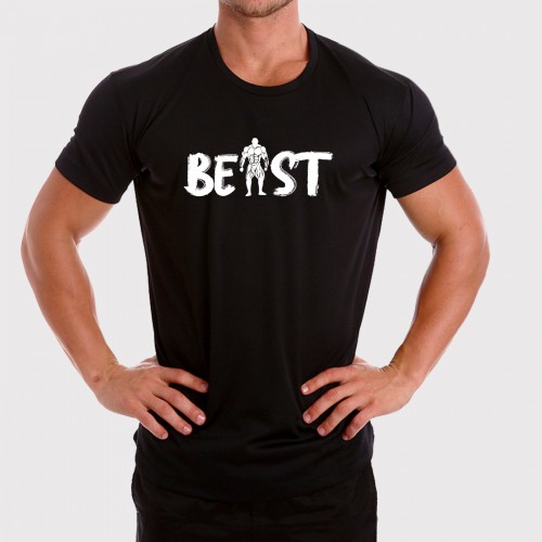 Animal And Beast Combo 100% Polyester( Sport Fabric) Gym Motivational T Shirt