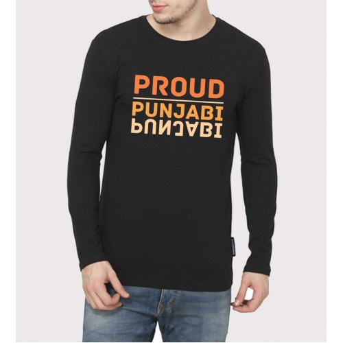 Proud Punjabi Full Sleeve 100% Cotton Round Neck T shirt