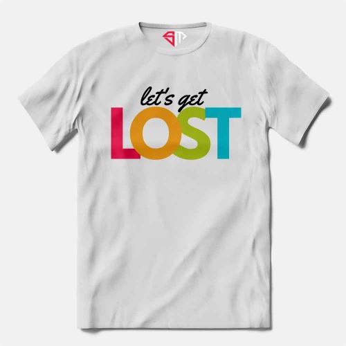 Let Get Lost 100% Cotton Round Neck Half Sleeve T shirt