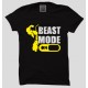 Beast Mode On + Gym is my new G.F + No Pain No Gain Workout Motivational " Large Size " T-shirt Combo