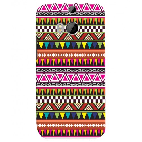 Shopping Monster Aztec HTC One_M8 Printed Cover Case_08