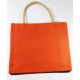 Stitched Orange Jute Bag