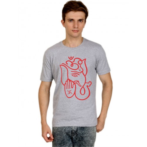 Lord Ganesha Printed Round Neck T-Shirt