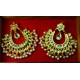 Moon Cut Kundan Earring