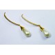 Sleek White Pearl Ad earring