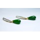 Sleek Green stone AD earring